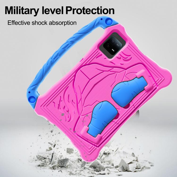 For Honor Pad X8a 11 inch Boxing Series Kickstand EVA Shockproof Tablet Case with Shoulder Strap(Rose Red Blue) - Honor by PMC TechLife | Online Shopping South Africa | PMC TechLife | Buy Now Pay Later Mobicred