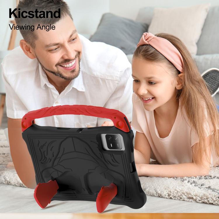 For Honor Tablet V7 11 inch Boxing Series Kickstand EVA Shockproof Tablet Case with Shoulder Strap(Black Red) - Honor by PMC TechLife | Online Shopping South Africa | PMC TechLife | Buy Now Pay Later Mobicred