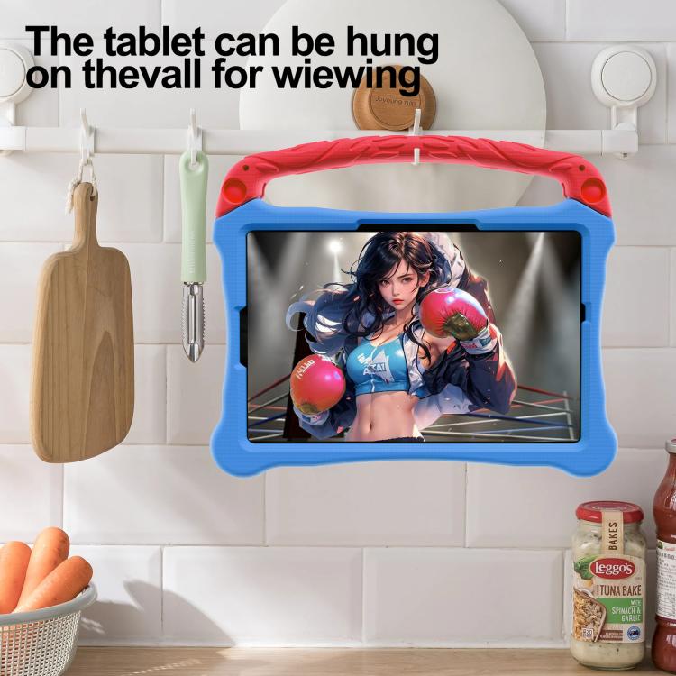 For Honor Tablet V7 11 inch Boxing Series Kickstand EVA Shockproof Tablet Case with Shoulder Strap(Blue Red) - Honor by PMC TechLife | Online Shopping South Africa | PMC TechLife | Buy Now Pay Later Mobicred