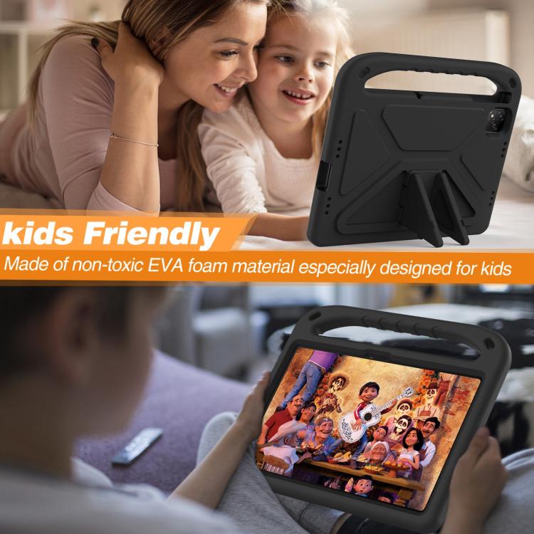 For Infinix Xpad 11 2024 Handle EVA Shockproof Tablet Case with Holder(Black) - Others by PMC TechLife | Online Shopping South Africa | PMC TechLife | Buy Now Pay Later Mobicred