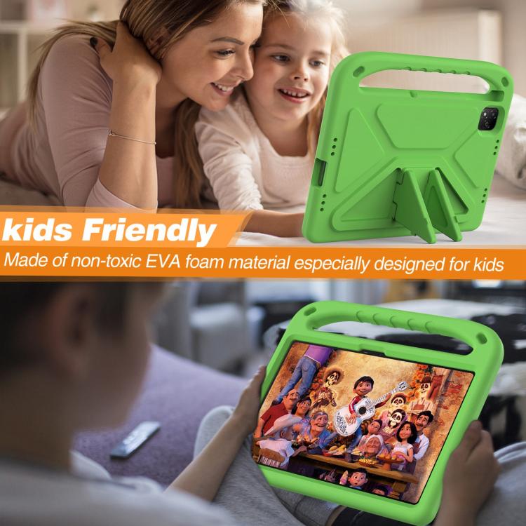 For Infinix Xpad 11 2024 Handle EVA Shockproof Tablet Case with Holder(Green) - free shipping - PMC TechLife - Order now!