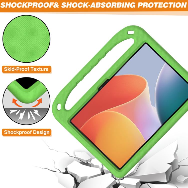 For Infinix Xpad 11 2024 Handle EVA Shockproof Tablet Case with Holder(Green) - free shipping - PMC TechLife - Order now!