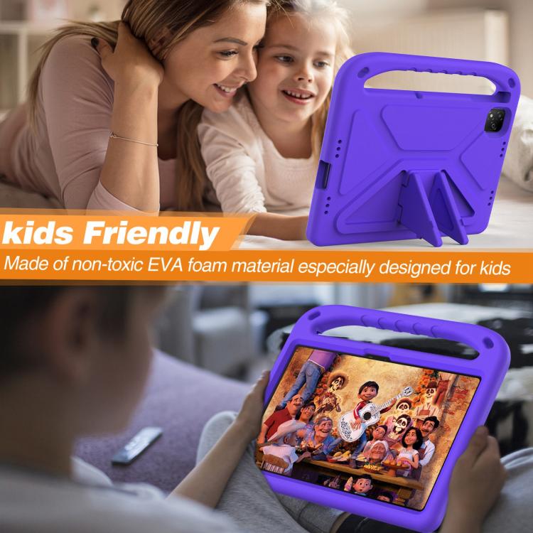 For Infinix Xpad 11 2024 Handle EVA Shockproof Tablet Case with Holder(Purple) - free shipping - PMC TechLife - Order now!