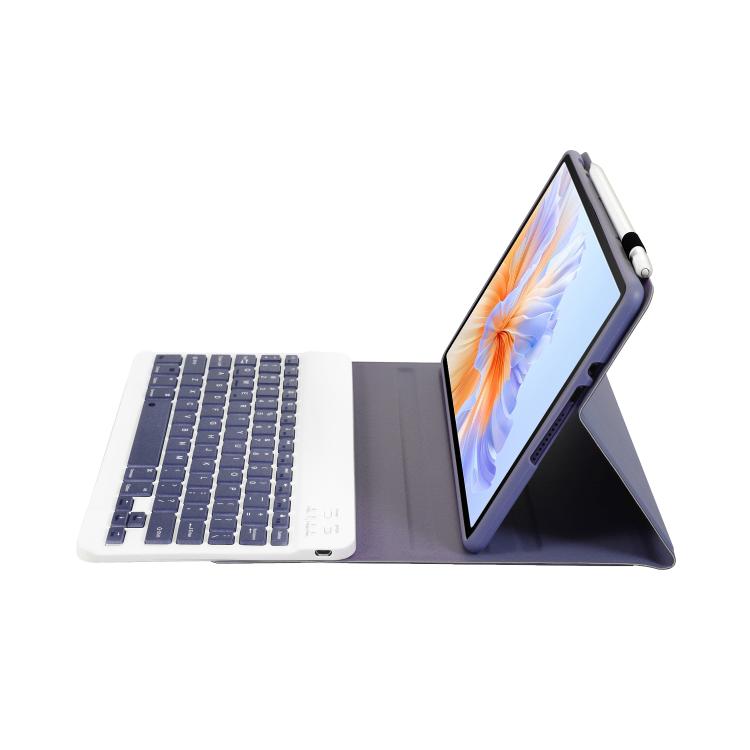 For Honor Pad V9 AH27 Ultra-thin Detachable Bluetooth Keyboard Leather Tablet Case(Lavender White) - Huawei Keyboard by PMC TechLife | Online Shopping South Africa | PMC TechLife | Buy Now Pay Later Mobicred