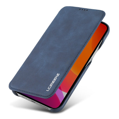 For iPhone 12 Pro Max LC.IMEEKE Hon Ancient Series Horizontal Flip Leather Case with Holder & Card Slot(Blue) - iPhone 12 Pro Max Cases by LC.IMEEKE | Online Shopping South Africa | PMC Jewellery | Buy Now Pay Later Mobicred