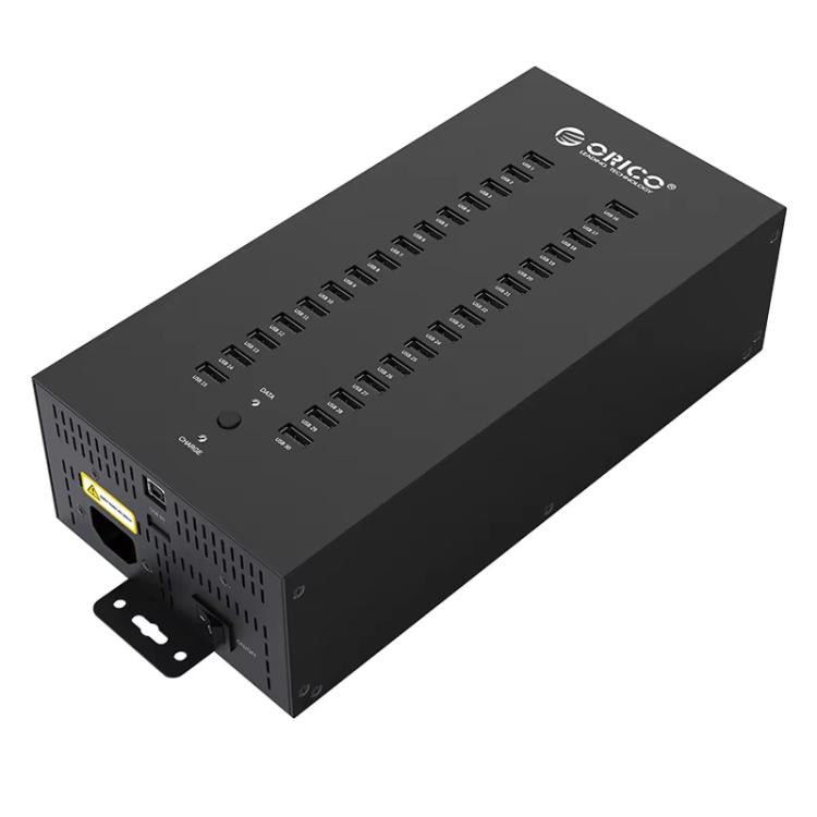 ORICO IH30P Industrial Grade 30 Ports USB 2.0 Hub, Plug:UK Plug(Black) - free shipping - PMC TechLife - Order now!