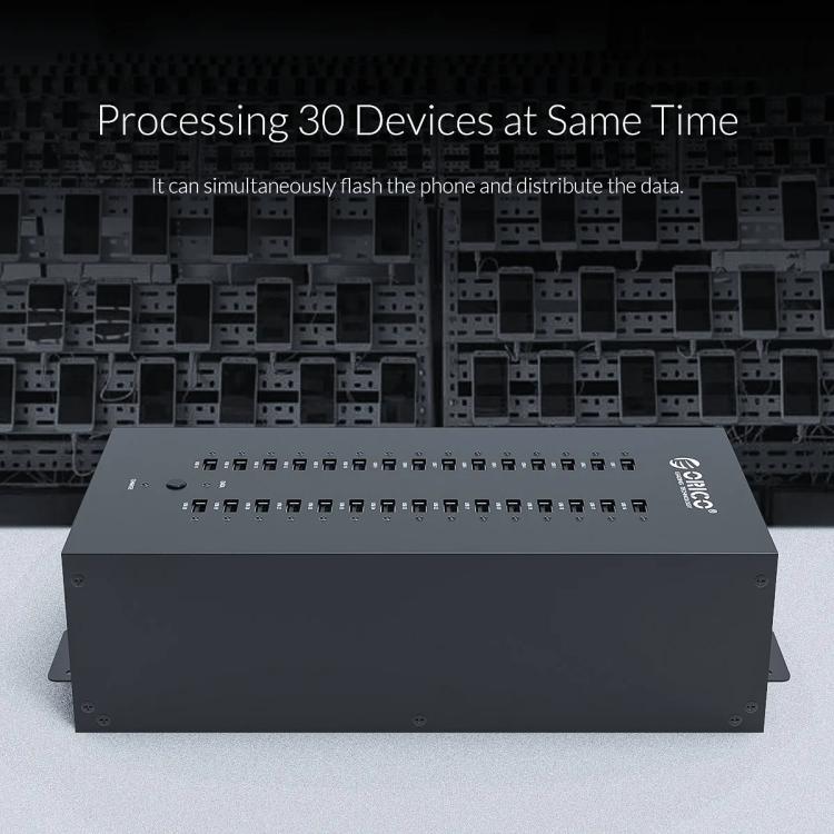 ORICO IH30P Industrial Grade 30 Ports USB 2.0 Hub, Plug:UK Plug(Black) - free shipping - PMC TechLife - Order now!