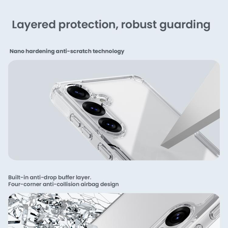 For Samsung Galaxy S25 5G NILLKIN PC + TPU Phone Case(Transparent) - Galaxy S25 5G Cases by NILLKIN | Online Shopping South Africa | PMc TechLife | Buy Now Pay Later Mobicred