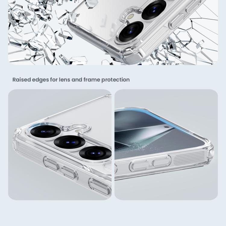 For Samsung Galaxy S25 5G NILLKIN PC + TPU Phone Case(Transparent) - Galaxy S25 5G Cases by NILLKIN | Online Shopping South Africa | PMc TechLife | Buy Now Pay Later Mobicred