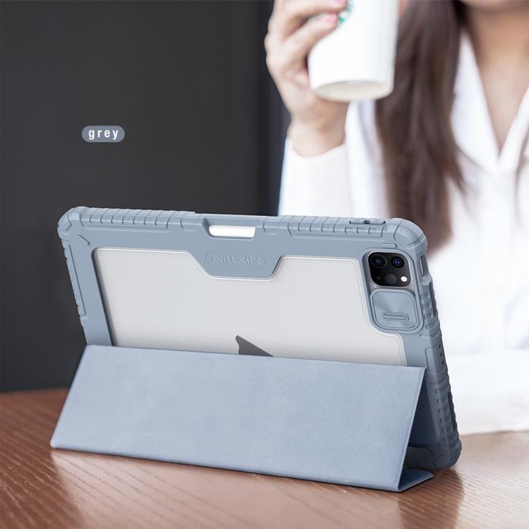 For iPad Air 11 2024 / 2025 NILLKIN Bumper Pro Folding Style Tablet Leather Case(Black) - iPad Air 11 2025 / 2024 Cases by NILLKIN | Online Shopping South Africa | PMc TechLife | Buy Now Pay Later Mobicred