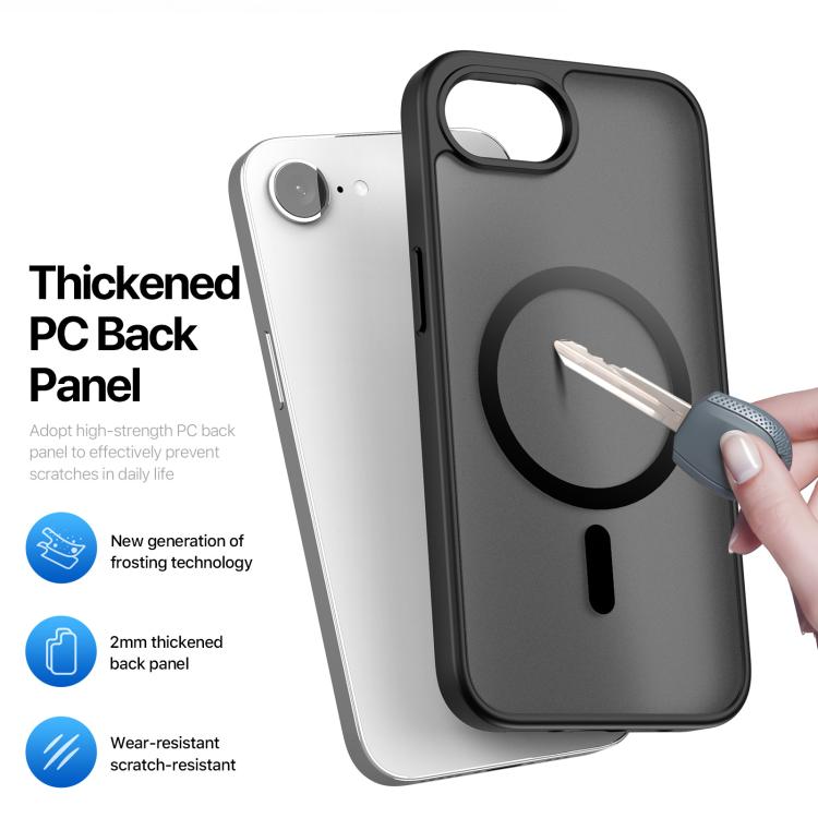 For iPhone 16e DUX DUCIS Yind Series MagSafe TPU Hybrid PC Phone Case(Black) - iPhone 16e Cases by DUX DUCIS | Online Shopping South Africa | PMC TechLife | Buy Now Pay Later Mobicred