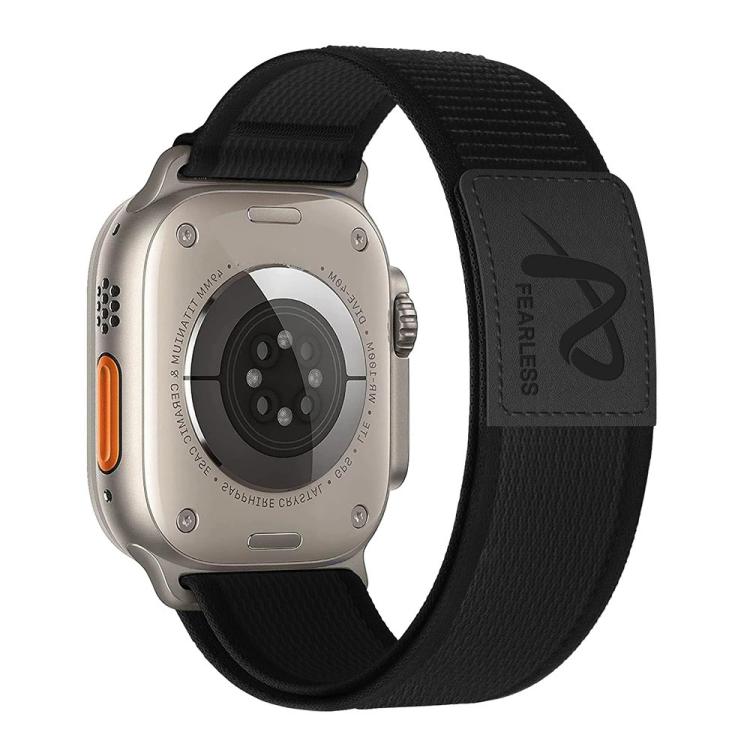 For Apple Watch 42mm / 41mm / 40mm / 38mm Fearless Trail Loop Nylon Band(Black) - free shipping - PMc TechLife - Order now!