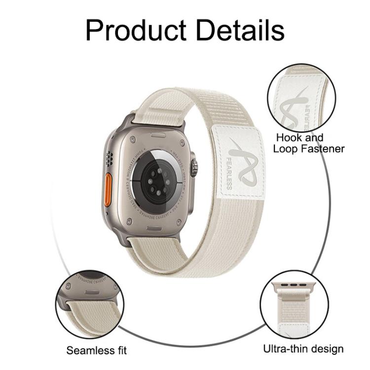 For Apple Watch 46mm / 49mm / 45mm / 44mm Fearless Trail Loop Nylon Band(Light Mint) - free shipping - PMc TechLife - Order now!