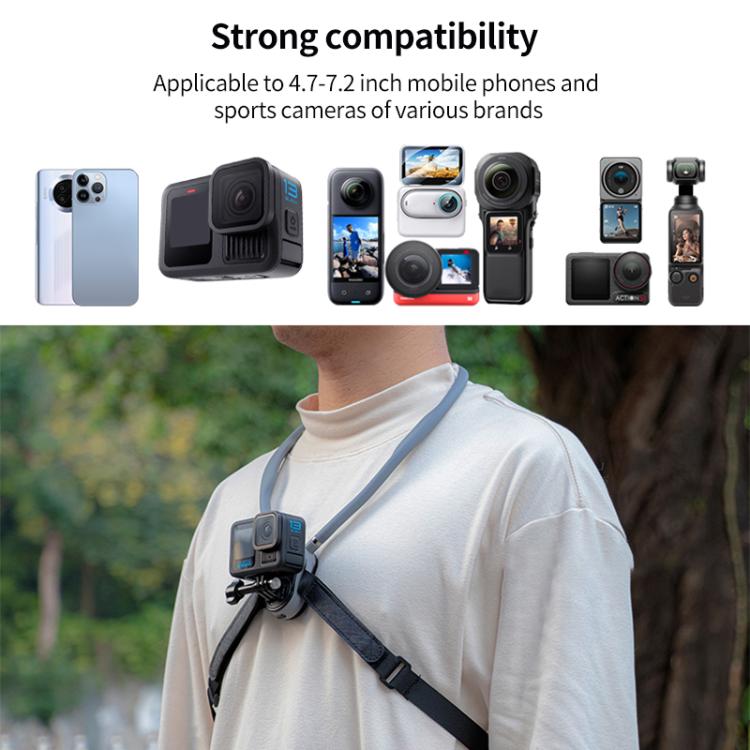 Magnetic Neck Mount Anti-shake Bracket, Type:3 in 1 1/4 Adapter - free shipping - PMC TechLife - Order now!