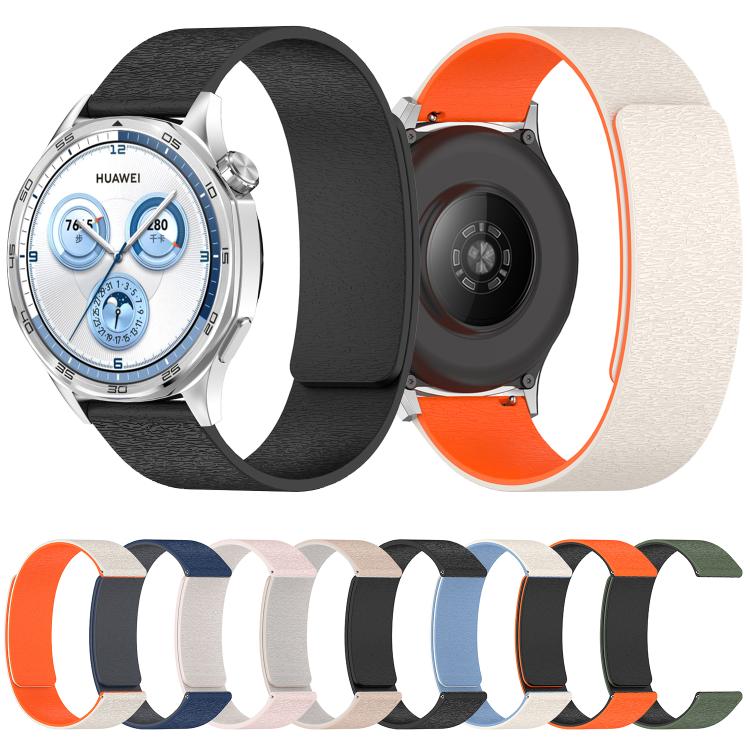 22mm Cloud Wood Grain Silicone Magnetic Watch Band(Pink Starlight) - free shipping - PMc TechLife - Order now!