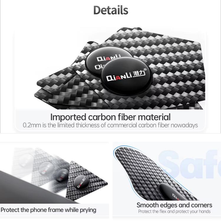 Qianli High Toughness Multifunctional Carbon Fiber Prying Tool Hexagon Shaped - free shipping - PMC TechLife - Order now!