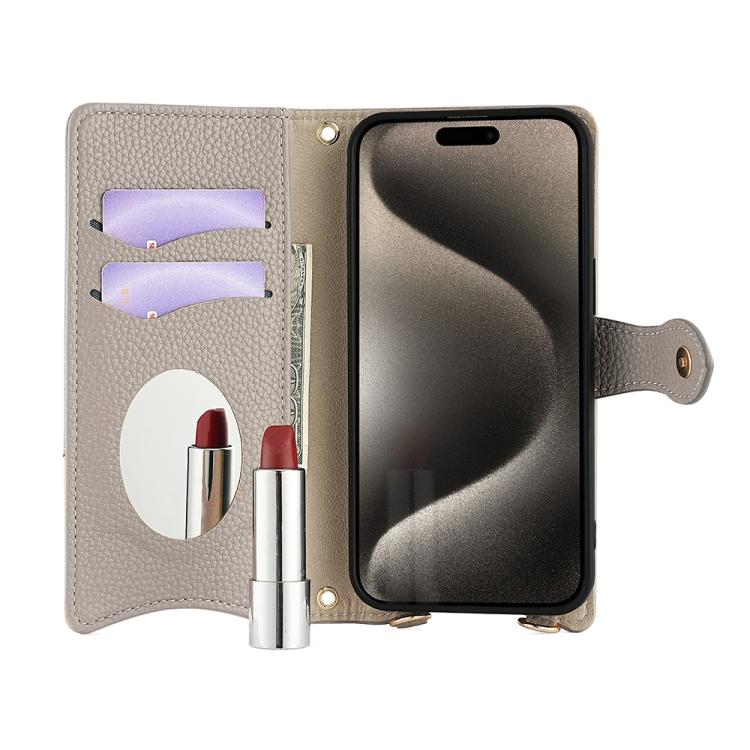 For Sony Xperia 1 VI Crossbody Chain Fishtail Litchi Leather Phone Case(Grey) - Sony Cases by PMC TechLife | Online Shopping South Africa | PMC TechLife | Buy Now Pay Later Mobicred
