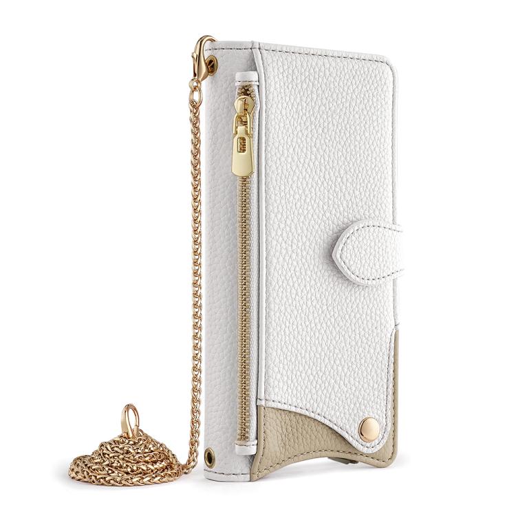 For Honor 200 Crossbody Chain Fishtail Litchi Leather Phone Case(White) - free shipping - PMC TechLife - Order now!