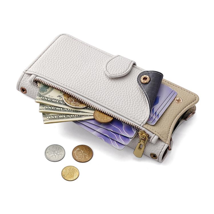For Itel A50 Crossbody Chain Fishtail Litchi Leather Phone Case(White) - free shipping - PMC TechLife - Order now!