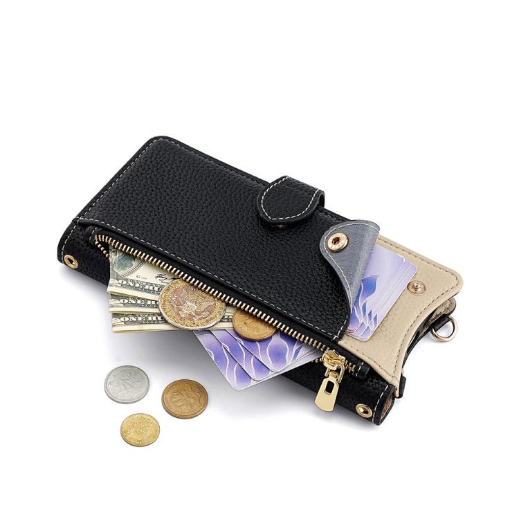 For Tecno Camon 30 Pro Crossbody Chain Fishtail Litchi Leather Phone Case(Black) - Tecno Cases by PMC TechLife | Online Shopping South Africa | PMC TechLife | Buy Now Pay Later Mobicred