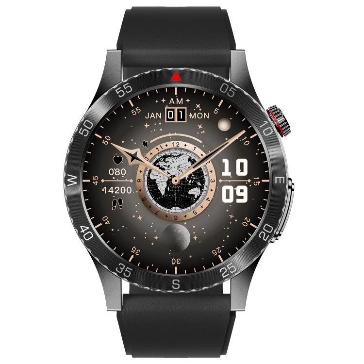 H9 1.43 inch Silicone Strap ECG Smart Watch Supports Bluetooth Calls/Smart Voice Assistant(Black) - free shipping - PMC TechLife - Order now!