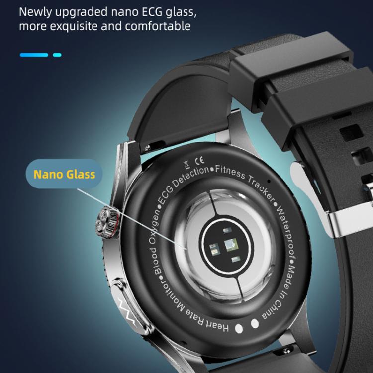 H9 1.43 inch Silicone Strap ECG Smart Watch Supports Bluetooth Calls/Smart Voice Assistant(Black) - free shipping - PMC TechLife - Order now!