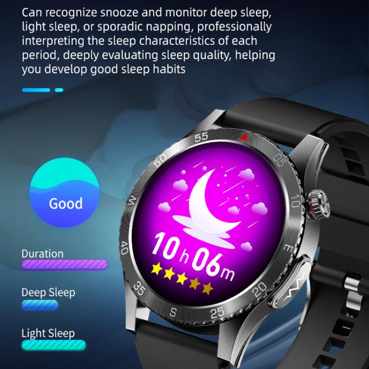 H9 1.43 inch Silicone Strap ECG Smart Watch Supports Bluetooth Calls/Smart Voice Assistant(Blue) - free shipping - PMC TechLife - Order now!