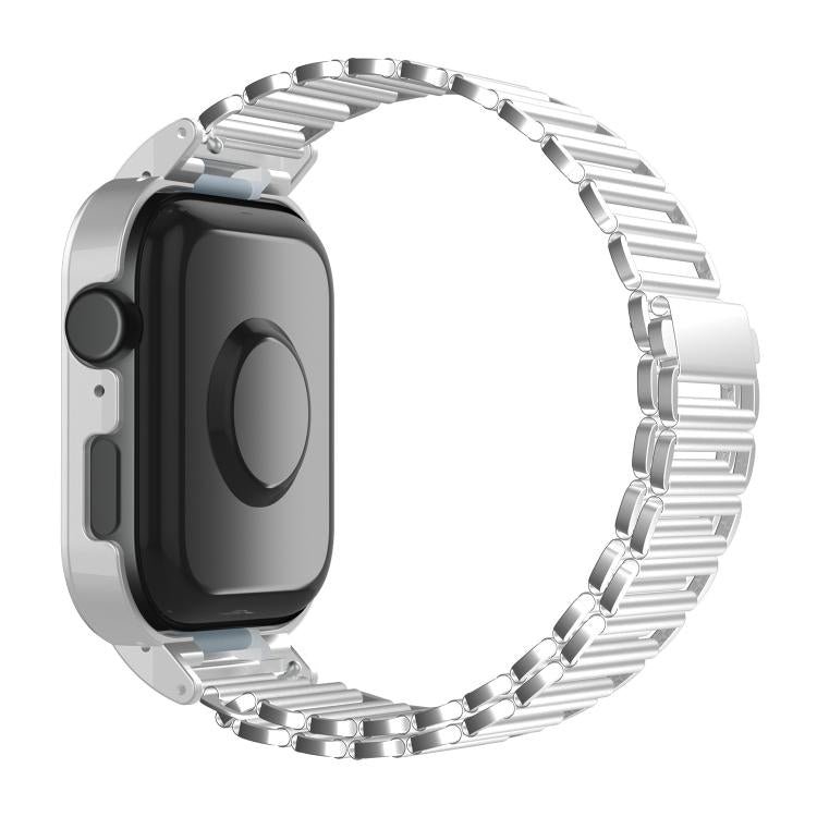 For Huawei Watch Fit3 Hollow Chain Metal Frame Watch Band(Silver+Silver White) - free shipping - PMC TechLife - Order now!