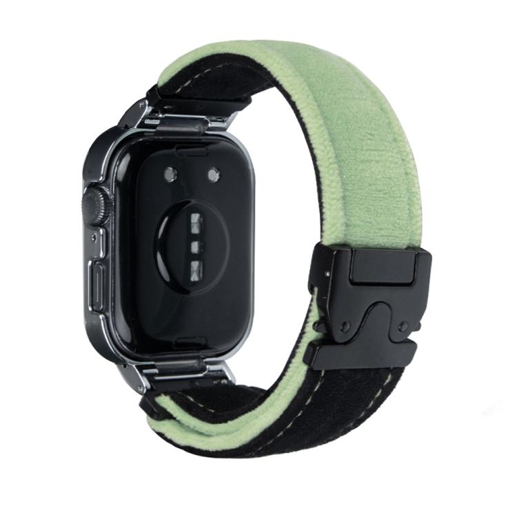 For Huawei Watch Fit3 Brushed Metal Silver Frame Watch Band(Black Green) - free shipping - PMC TechLife - Order now!