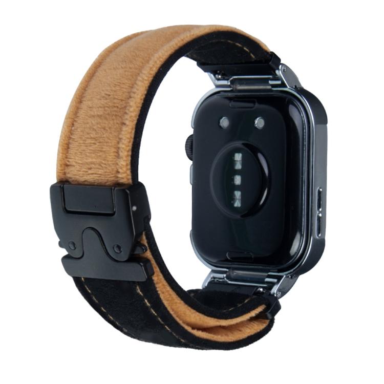 For Huawei Watch Fit3 Brushed Metal Silver Frame Watch Band(Black Light Brown) - free shipping - PMC TechLife - Order now!