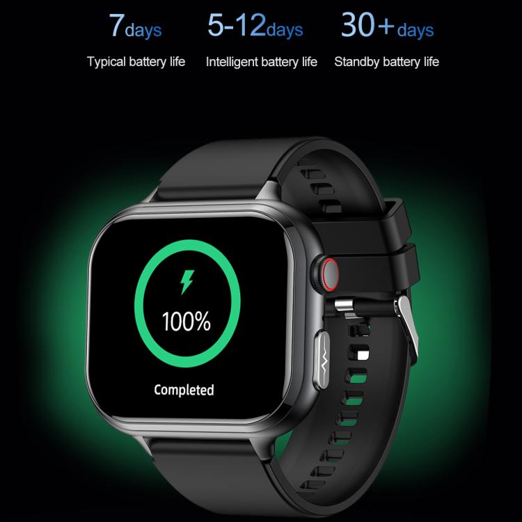TK17 1.91 inch Horizontal Screen Silicone Strap Smart Watch Supports ECG Electrocardiogram(Blue) - free shipping - PMC TechLife - Order now!