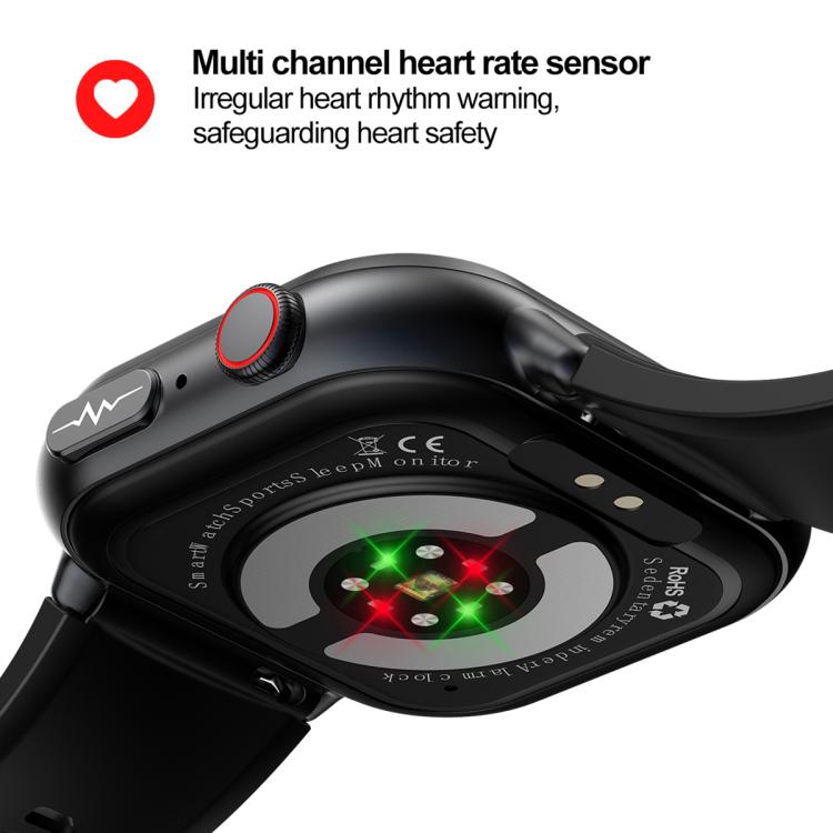 TK17 1.91 inch Horizontal Screen Silicone Strap Smart Watch Supports ECG Electrocardiogram(Blue) - free shipping - PMC TechLife - Order now!