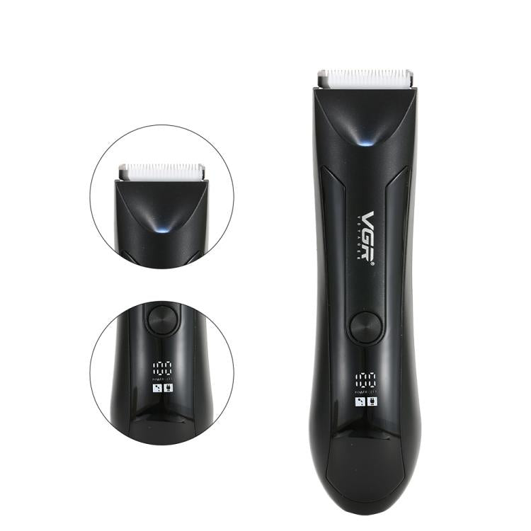 VGR V-951 IPX5 LED Digital Display Portable Light USB Hair Clipper(Black) - free shipping - PMC TechLife - Order now!