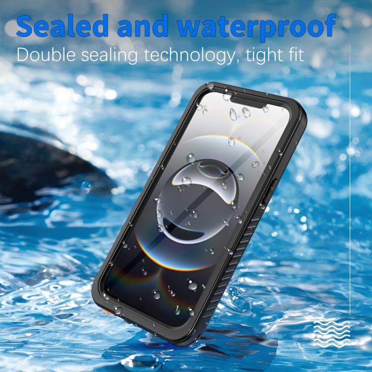 For iPhone 16e RedPepper Waterproof Phone Case(Black) - iPhone 16e Cases by RedPepper | Online Shopping South Africa | PMc TechLife | Buy Now Pay Later Mobicred