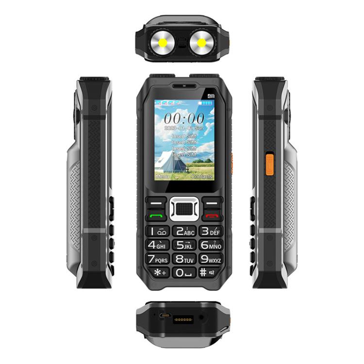 UNIWA M6000 Big Speaker Keypad Phone, 2.4 inch, Dual Flashlights, 21 Keys, SOS, FM, 4 SIM, GSM, Plug:US Plug(Green) - free shipping - PMc TechLife - Order now!