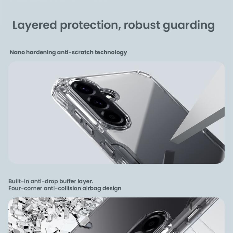 For Samsung Galaxy A56 5G NILLKIN PC + TPU Phone Case(Transparent) - Galaxy Phone Cases by NILLKIN | Online Shopping South Africa | PMc TechLife | Buy Now Pay Later Mobicred