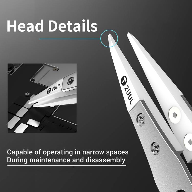 2uul TW31 Ultrahard Insulative Ceramic Tweezer - free shipping - PMC TechLife - Order now!