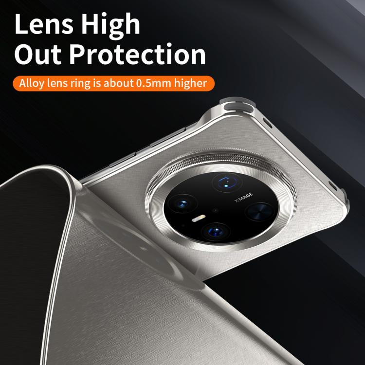 For Huawei Mate 70 Micro Frosted Metal Phone Case(Titanium) - Huawei Cases by PMC TechLife | Online Shopping South Africa | PMC TechLife | Buy Now Pay Later Mobicred