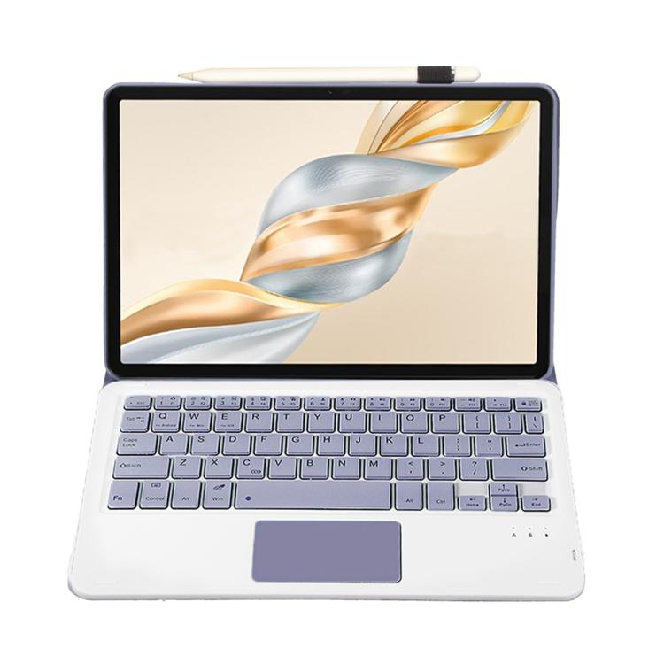 For Honor Pad X9 Pro 11.5 AH28-A Ultra-thin Detachable Bluetooth Keyboard Leather Tablet Case with Touchpad(Lavender White) - Others Keyboard by PMC TechLife | Online Shopping South Africa | PMC TechLife | Buy Now Pay Later Mobicred