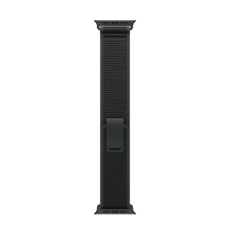 For Apple Watch 46mm / 49mm / 45mm / 44mm Trail Loop Nylon Watch Band(Black + Black Titanium Finish) - free shipping - PMc TechLife - Order now!