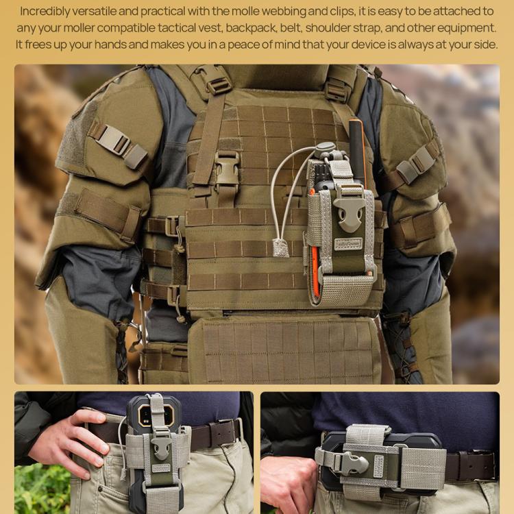 Ulefone Armor Holster Multi-Purpose Phone Pouch Waist Bag(Grey) - free shipping - PMC TechLife - Order now!