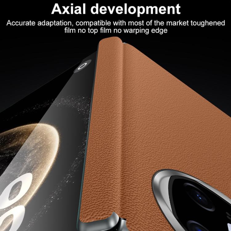 For Huawei Mate X6 SULADA Frameless Top Layer Cowhide Leather Hybrid PC Phone Case(Black) - Huawei Cases by SULADA | Online Shopping South Africa | PMC TechLife | Buy Now Pay Later Mobicred
