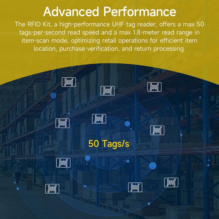 Ulefone Bluetooth 5.2 Portable UHF RFID Tag Reader(Black) - free shipping - PMC TechLife - Order now!