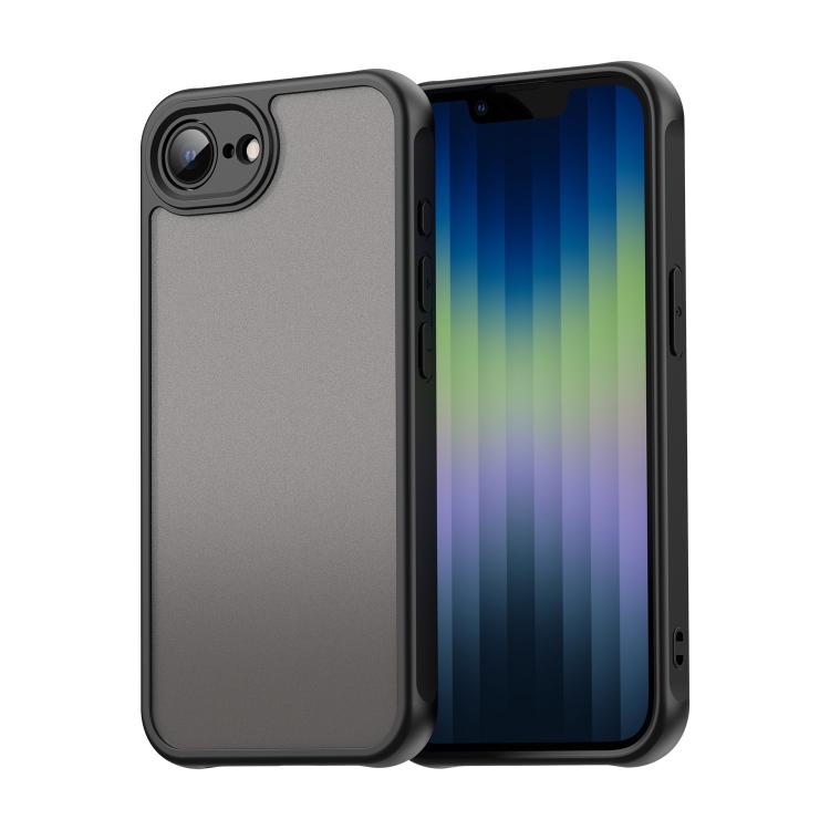 For iPhone 16e Fan Dun Series TPU Hybrid PC Frosted Phone Case(Black) - iPhone 16e Cases by PMC TechLife | Online Shopping South Africa | PMC TechLife | Buy Now Pay Later Mobicred