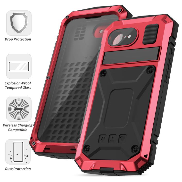 For iPhone 16e IP68 Waterproof Dustproof Shockproof Phone Case(Red) - iPhone 16e Cases by PMC TechLife | Online Shopping South Africa | PMC TechLife | Buy Now Pay Later Mobicred
