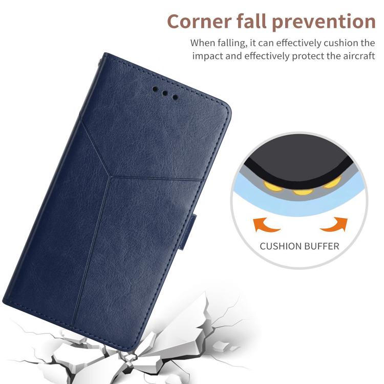 For Tecno Pova 7 4G Y-shaped Pattern Flip Leather Phone Case(Blue) - free shipping - PMC TechLife - Order now!