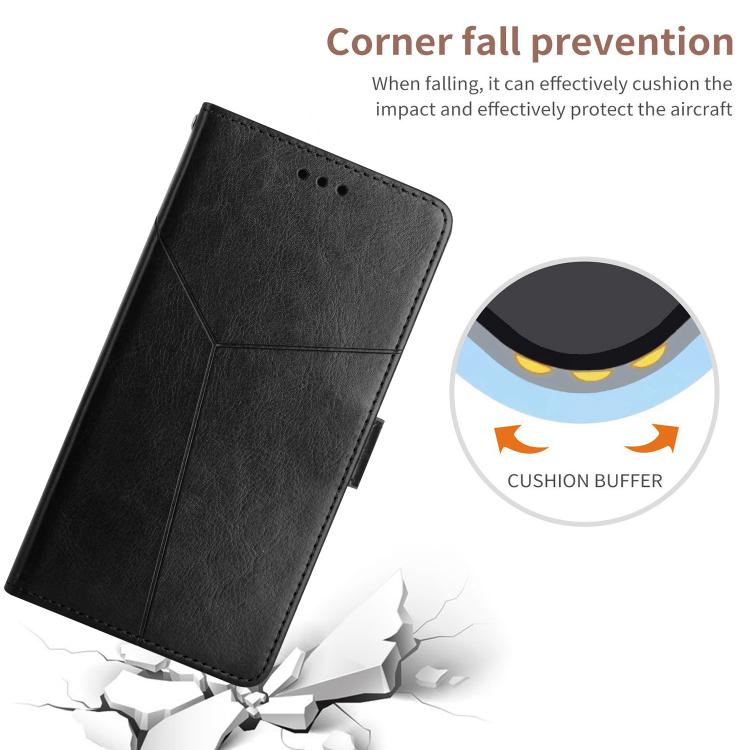 For Tecno Pova 7 Ultra 5G Y-shaped Pattern Flip Leather Phone Case(Black) - free shipping - PMC TechLife - Order now!