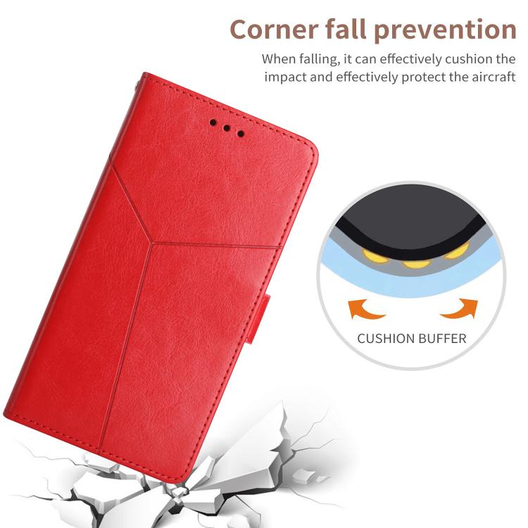For Tecno Spark 40 Pro+ 4G Y-shaped Pattern Flip Leather Phone Case(Red) - free shipping - PMC TechLife - Order now!