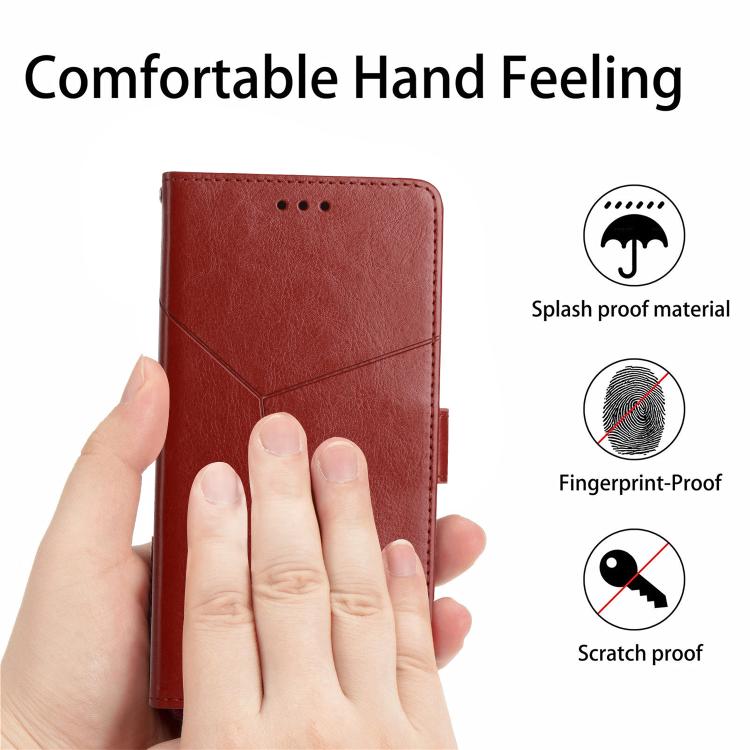 For Tecno Spark 40C Y-shaped Pattern Flip Leather Phone Case(Brown) - free shipping - PMC TechLife - Order now!