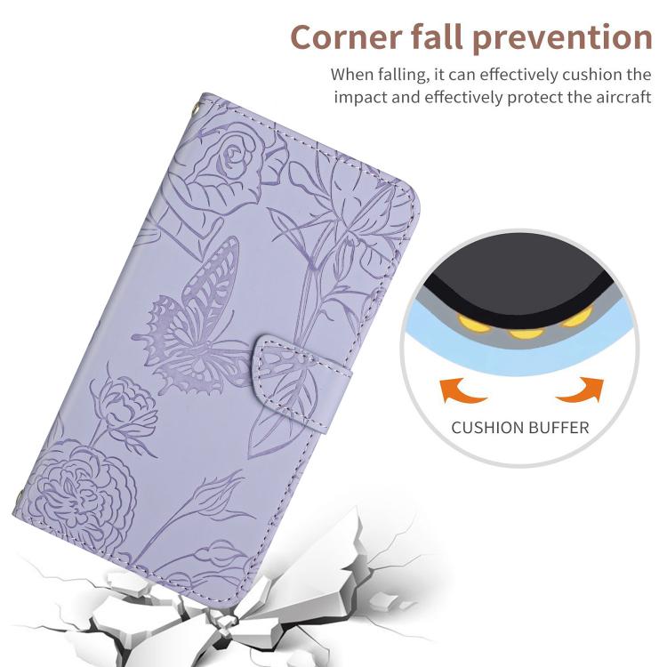For Tecno Spark 40C Skin Feel Butterfly Embossed Flip Leather Phone Case(Purple) - free shipping - PMC TechLife - Order now!